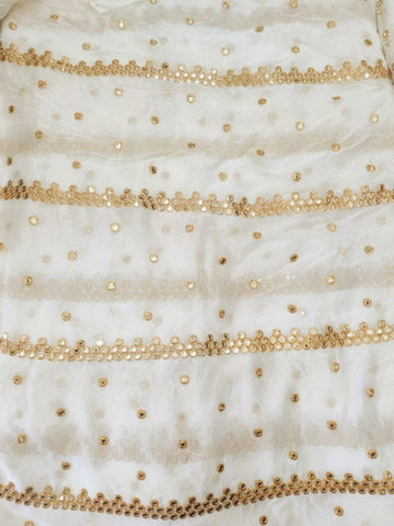 Mirror lines Dyeable Georgette Fabric - Rooh Silhouettes