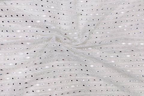 Mirror lines fabric ( white dyeable)