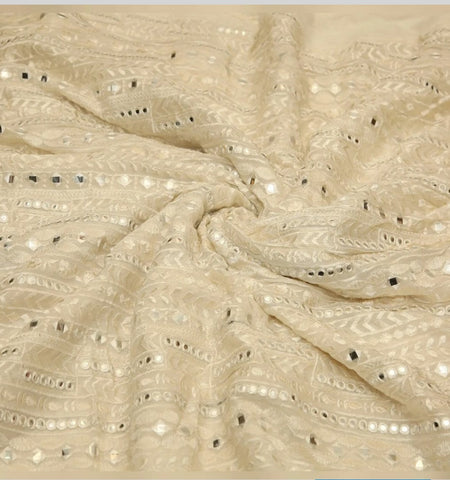 Mirror jharoka fabric