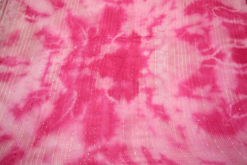 Tie _ Dye Georgette Fabric Design 2 shade 3 - Rooh Silhouettes